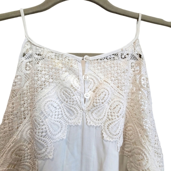 NWT XL Spaghetti Strap Embroidered Paisley Print Midi Dress - Picture 3 of 7